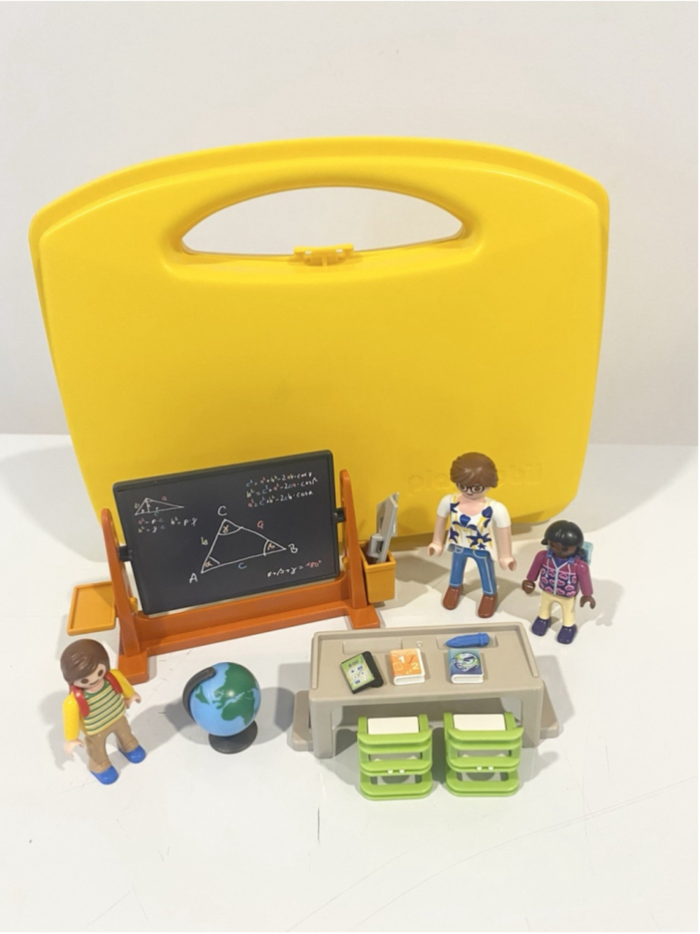 Playmobil 70314 City Life School Carry Case Classroom Figures Incomplete Set